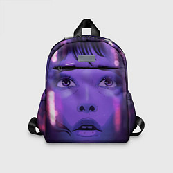 Детский рюкзак Девушка в кибер сити, цвет: 3D-принт