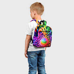 Детский рюкзак Паутина абстракция, цвет: 3D-принт — фото 2