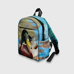 Детский рюкзак Утка Кряква - селезень, цвет: 3D-принт — фото 2