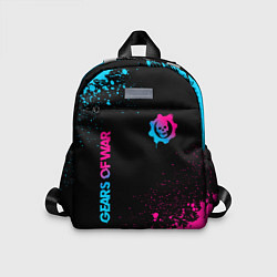 Детский рюкзак Gears of War - neon gradient: надпись, символ
