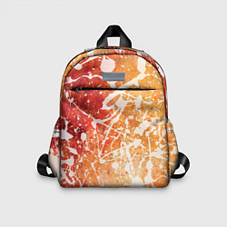 Детский рюкзак Текстура - White on orange