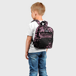 Детский рюкзак Блэкпинк - потертости, цвет: 3D-принт — фото 2