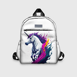 Детский рюкзак Единорог в красках, цвет: 3D-принт