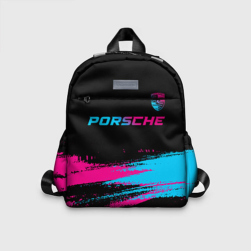 Детский рюкзак Porsche - neon gradient: символ сверху / 3D-принт – фото 1