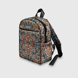 Детский рюкзак Каллиграфический паттерн, цвет: 3D-принт — фото 2