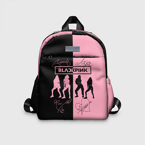 Детский рюкзак Blackpink силуэт девушек / 3D-принт – фото 1