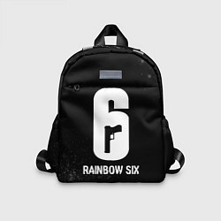 Детский рюкзак Rainbow Six glitch на темном фоне