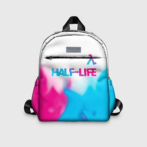 Детский рюкзак Half-Life neon gradient style: символ сверху / 3D-принт – фото 1