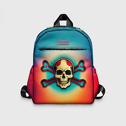 Детский рюкзак Красочный веселый роджер, цвет: 3D-принт