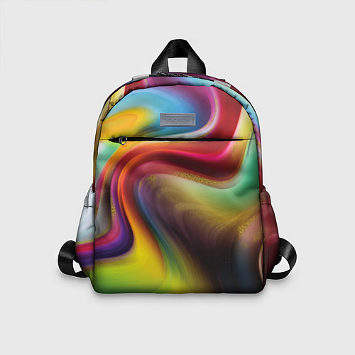 Детский рюкзак Rainbow waves / 3D-принт – фото 1