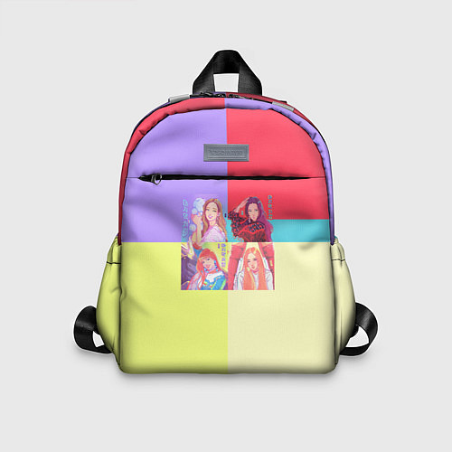 Детский рюкзак Блек Пинк - разноцветный / 3D-принт – фото 1
