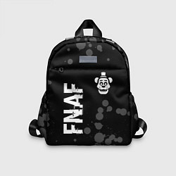 Детский рюкзак FNAF glitch на темном фоне: надпись, символ