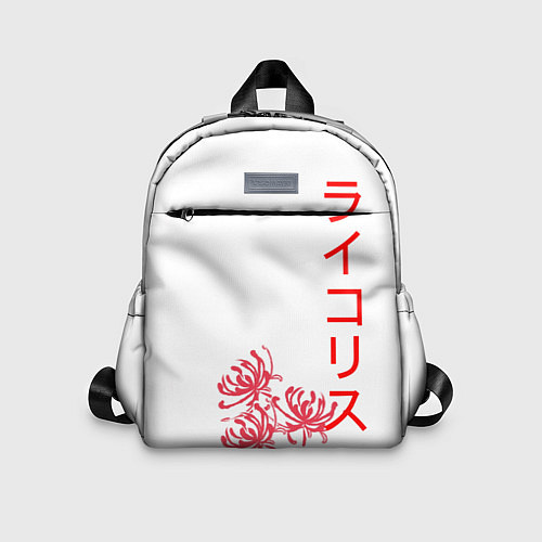 Детский рюкзак Ликорис, иероглифы красные / 3D-принт – фото 1