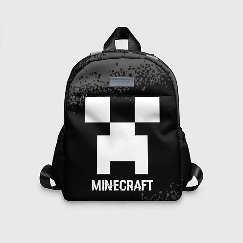 Детский рюкзак Minecraft glitch на темном фоне / 3D-принт – фото 1