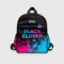 Детский рюкзак Black Clover - neon gradient: символ сверху, цвет: 3D-принт