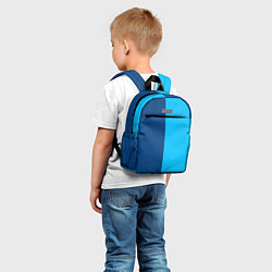 Детский рюкзак Двуцветный синий, цвет: 3D-принт — фото 2