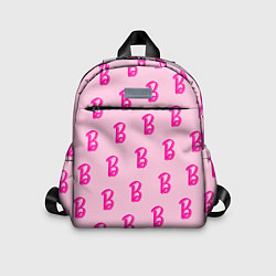 Детский рюкзак Барби паттерн буква B, цвет: 3D-принт
