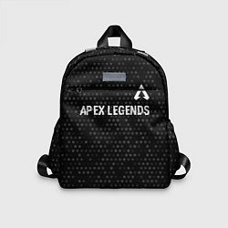 Детский рюкзак Apex Legends glitch на темном фоне: символ сверху, цвет: 3D-принт