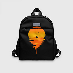 Детский рюкзак Лавовый закат, цвет: 3D-принт