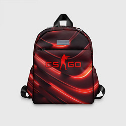 Детский рюкзак CS GO red neon, цвет: 3D-принт