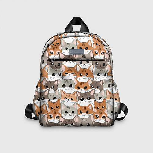 Детский рюкзак Паттерн милые котики / 3D-принт – фото 1