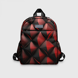 Детский рюкзак Объемная текстура красная кожа, цвет: 3D-принт