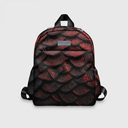 Детский рюкзак Объемная текстура из темных плит, цвет: 3D-принт
