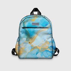 Детский рюкзак Лазурь с золотом, цвет: 3D-принт