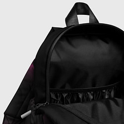 Детский рюкзак Сай фай пейзаж в черно розовых тонах, цвет: 3D-принт — фото 2