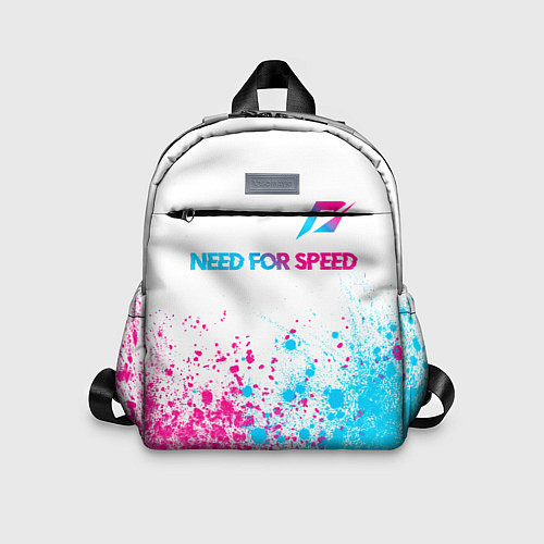 Детский рюкзак Need for Speed neon gradient style: символ сверху / 3D-принт – фото 1