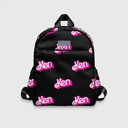 Детский рюкзак Логотип Кен - патерн, цвет: 3D-принт