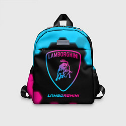 Детский рюкзак Lamborghini - neon gradient, цвет: 3D-принт