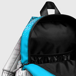 Детский рюкзак Fiat neon gradient style: символ сверху, цвет: 3D-принт — фото 2