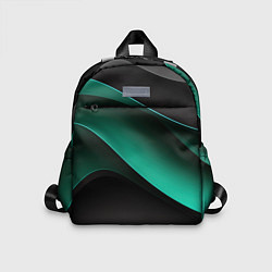 Детский рюкзак Абстрактная зеленая текстура, цвет: 3D-принт