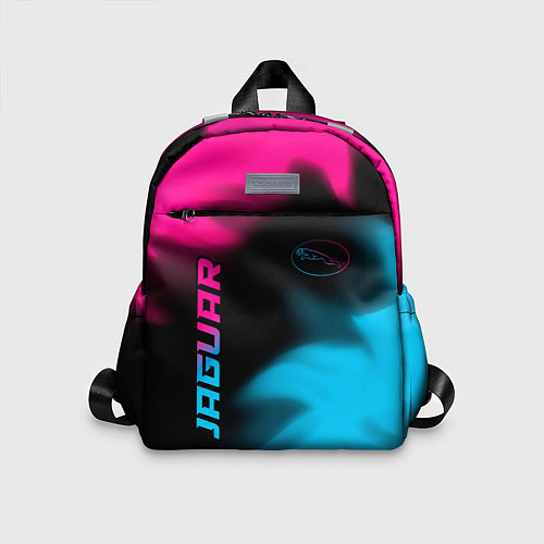 Детский рюкзак Jaguar - neon gradient: надпись, символ / 3D-принт – фото 1