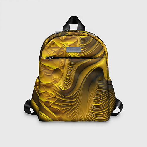 Детский рюкзак Объемная желтая текстура / 3D-принт – фото 1
