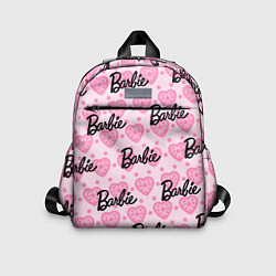 Детский рюкзак Логотип Барби и розовое кружево, цвет: 3D-принт