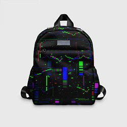 Детский рюкзак Глитч помехи, цвет: 3D-принт