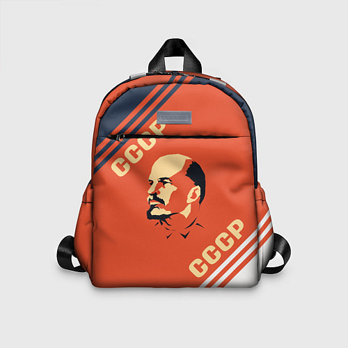 Детский рюкзак Ленин на красном фоне / 3D-принт – фото 1