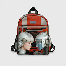 Детский рюкзак Футуристические андроиды, цвет: 3D-принт