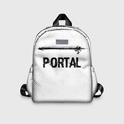 Детский рюкзак Portal glitch на светлом фоне: символ сверху