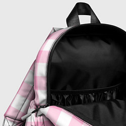 Детский рюкзак Барби лого розовая клетка, цвет: 3D-принт — фото 2