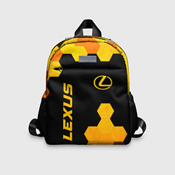 Детский рюкзак Lexus - gold gradient: надпись, символ