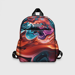 Детский рюкзак Красочные переливы волн, цвет: 3D-принт