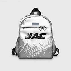 Детский рюкзак JAC speed на светлом фоне со следами шин: символ с, цвет: 3D-принт
