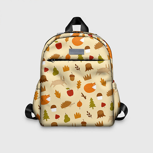 Детский рюкзак Паттерн - осень / 3D-принт – фото 1