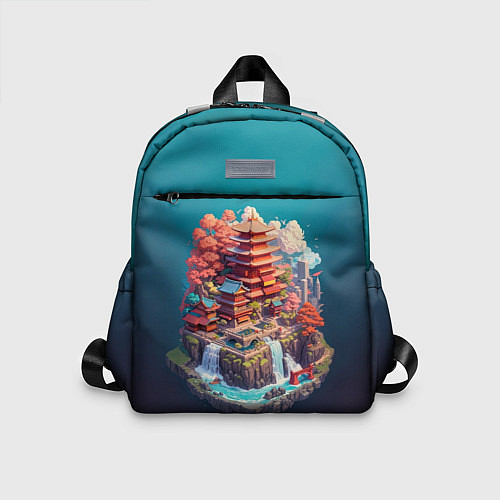 Детский рюкзак Японский пейзаж а изометрии / 3D-принт – фото 1