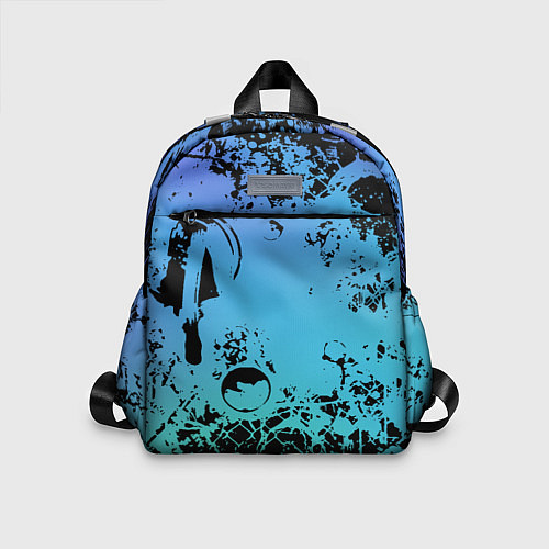 Детский рюкзак Неоновый абстрактный фон в граффити стиле / 3D-принт – фото 1