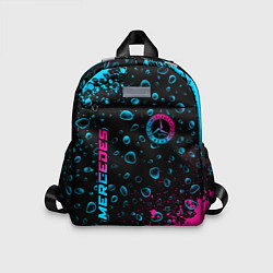 Детский рюкзак Mercedes - neon gradient: надпись, символ