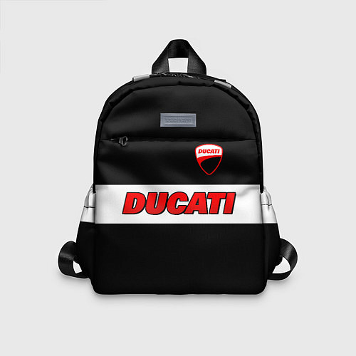Детский рюкзак Ducati motors - черный / 3D-принт – фото 1